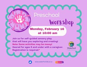 Preschool Workshop*